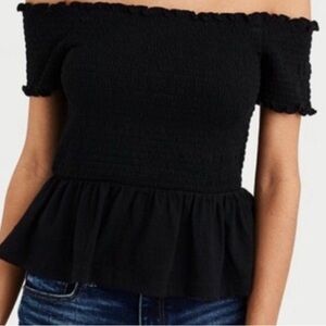 Off the shoulder peplum top